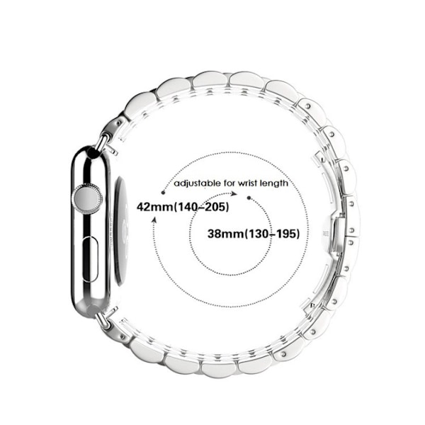 Apple Watch 38mm - Stilren stållänk Svart