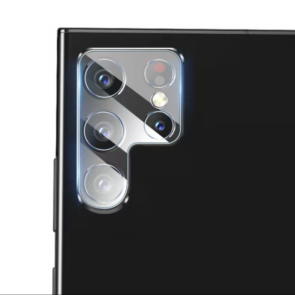2-PAKKET Samsung Galaxy S22 Ultra kameralinsedeksel Standard HD Transparent