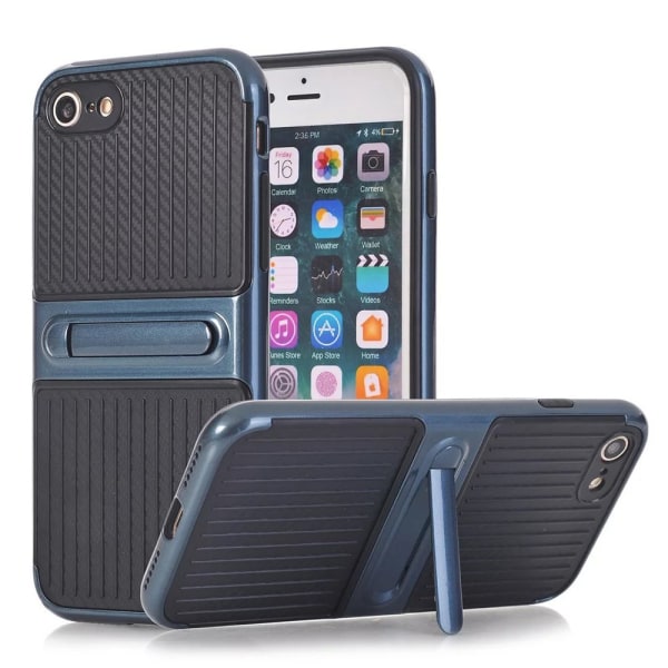 iPhone 8 - Skal Carbon-Class med Kickstand Silver