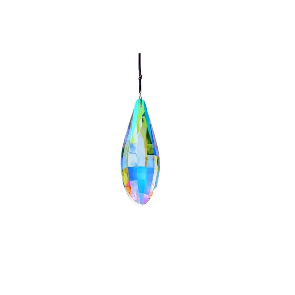 120mm Colorful Crystal Suncatcher Prism Hanging Ornament for Window Rainbow Maker Crystal Prisms Pendant Home Garden Decoration