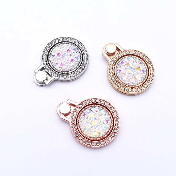 3 Pcs Cell Phone Ring Holders, Phone Ring Holder with Rhinestone Glitter Finger Kickstand Metal Grip with Button Buckle