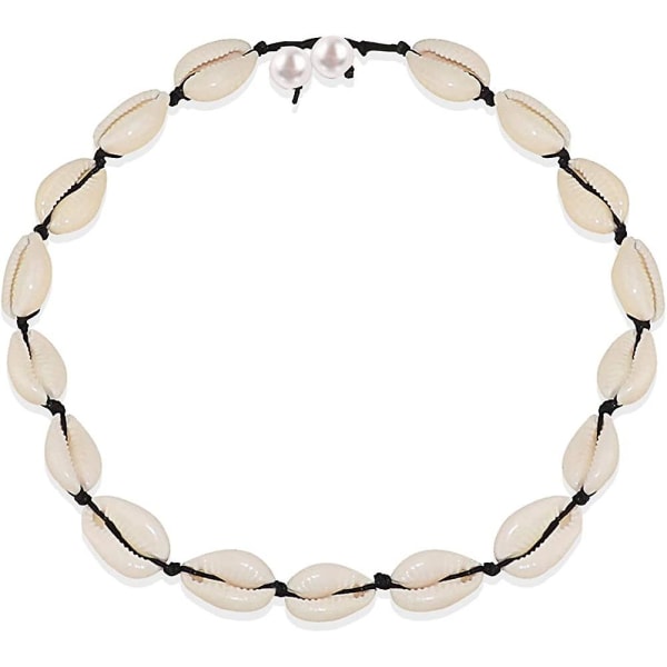 Skal Halsband Vit Natural Beach Shell Choker Halsband för kvinnor present