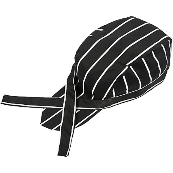 Unisex kök Catering Kock Tie Back Hat Cap Headwrap Bandahat för restaurang