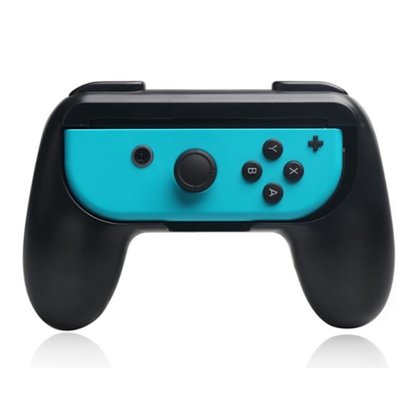 Et par med Switch-grepbraketter (svart, svart, ekskludert Switch), kompatibel med Nintendo Switch Joy Con, slitesterkt håndtaksett spillbrett erstatning