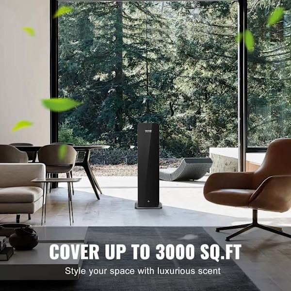 Doftluftmaskin - VEVOR - 195x150x585 mm Doftluftmaskin 950 ml Bluetooth kallluftspridare 3000 kvadratfot vattenlös