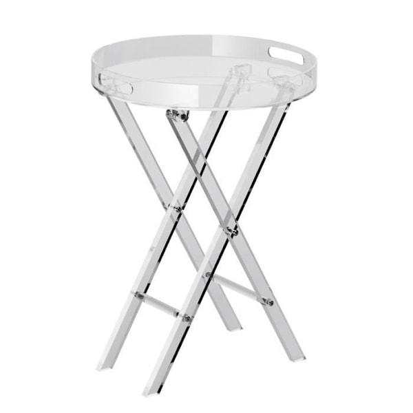 Akrylbord - VEVOR - 400x400x580 mm, maxlast 10 kg, hopfällbart, För sängbord, vardagsrum, sovrum, balkong