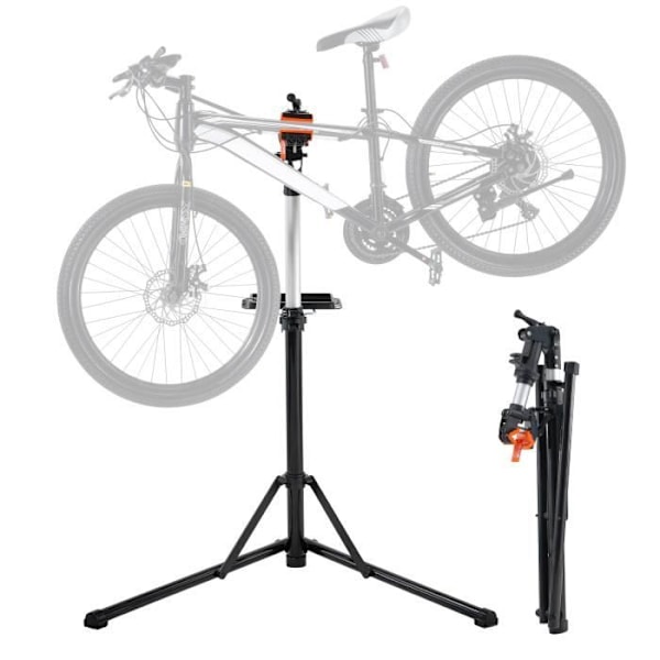 Cykelverkstadsställ - VEVOR - 1120 × 755 × 1700 mm, Roterande klämma justerbar i höjd 360°, Last 30 kg