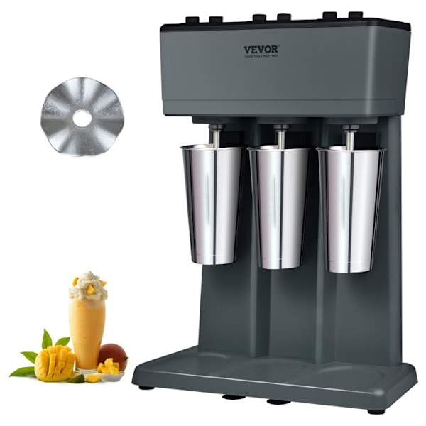 Elektrisk mixer för Milkshakes-VEVOR-3 Heads Milkshake Machine 750 W-Beredning av drycker Milk Tea Smoothie Home Bar