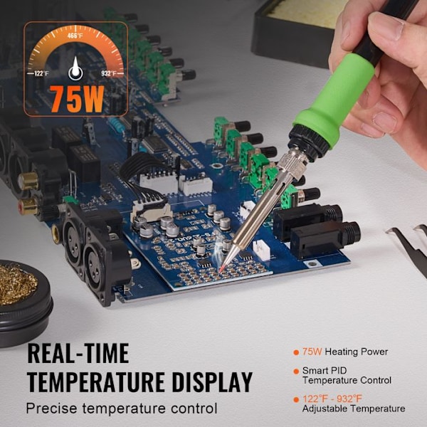 Svetsstation-VEVOR-75 W-digital svetskit, temperaturkontroll, integrerad transformator