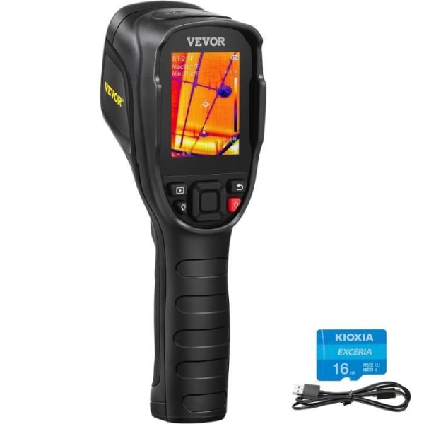 Professionell infraröd värmekamera - VEVOR - Infraröd värmebildsvärmekamera 240 x 180 pixlar -20 till 350 ℃
