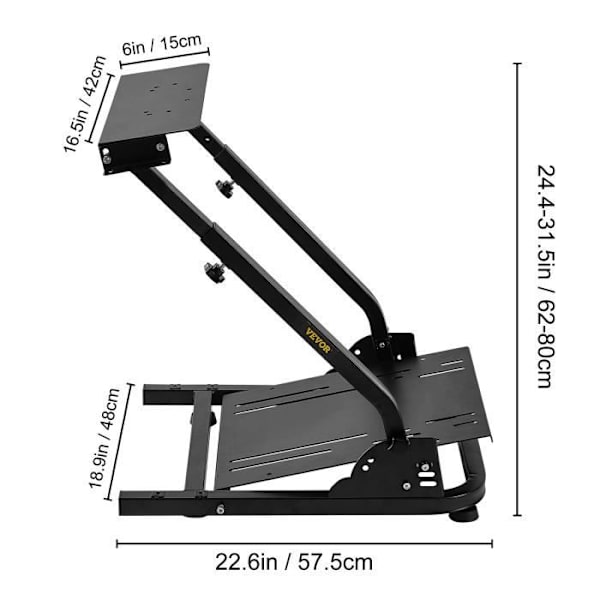 VEVOR Rattstativ för Logitech G29 G25 G27 G920 utan hängande bricka