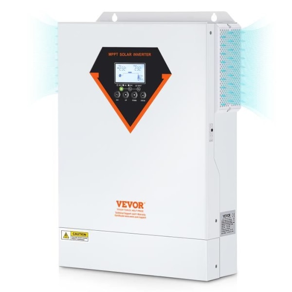 Hybrid växelriktare - VEVOR - 5500 W 230 V Hybrid Solar Inverter med 100 A MPPT Solar Controller