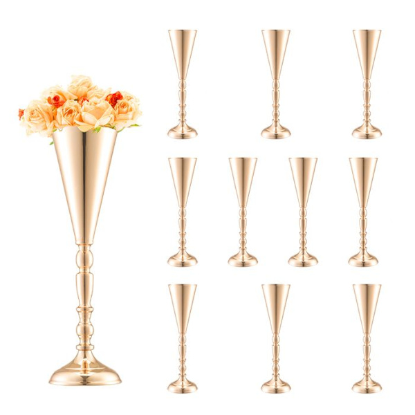 Bröllopsvas-VEVOR-Set med 10-bröllopsblomsterhållare 43 cm hög för bröllopsmiddag, ceremoni, jubileum
