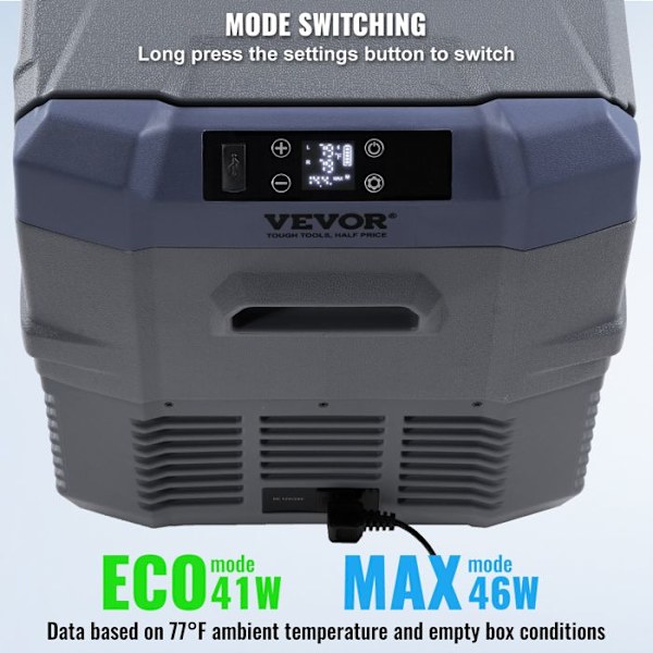 Bärbar kompressionskyl 32L Dual Zone-VEVOR-Mini Dual Zone Bilkyl-Lastbil Båt Hem Camping