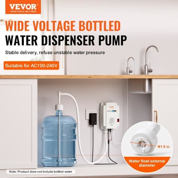 Elektrisk vattendispenser - VEVOR - Vattendispenserpump 1 gallon vattendispenser för espressomaskiner på flaska