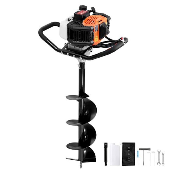 Bensinskruv-VEVOR-52 CC-Termisk planteringsskruv 1450 W med 200 mm borr-för trädgårdsväxter, trädgårdsskötsel, plantering