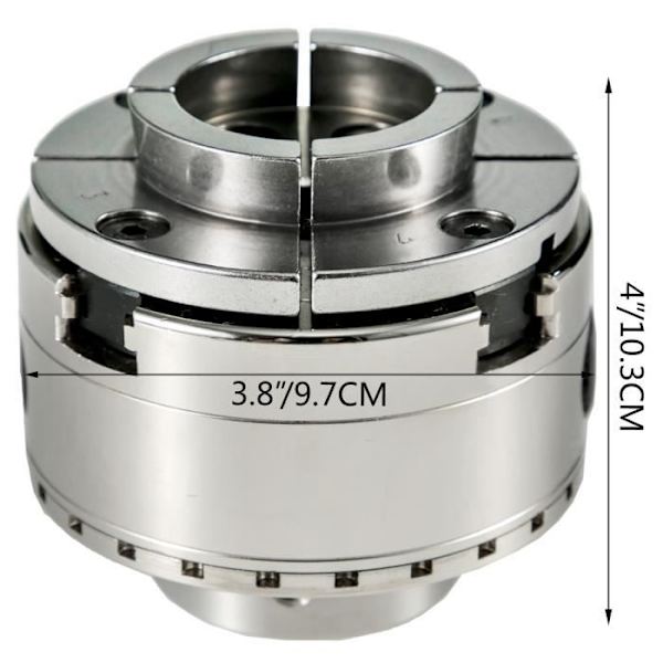 Svarvchuck - VEVOR - 100 mm - 4 käftar - Svarv av trämetall Pengar