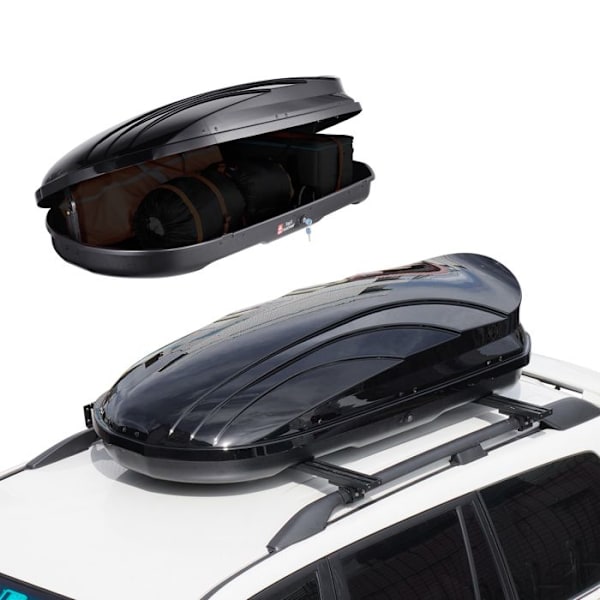 Car Roof Box - VEVOR - 1785 x 850 x 392 mm - Slitstarkt ABS Hard Shell - Idealisk för sedaner, stadsjeepar - Svart