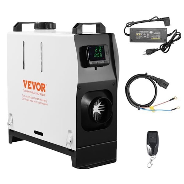 Dieselvärmare All-VEVOR-5-8 kW-Fjärrkontroll LCD-skärm-Snabb-Låg-Bärbar-Lastbil Caravan Husbil Interiör