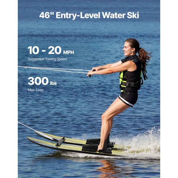 "Combo Vattenskidor-VEVOR-116,8 cm-Vattenskidmaterial för Vuxna-UV-Skyddande Yta-Vattensport"