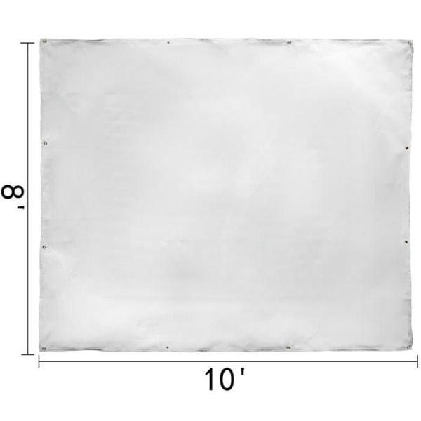 Brandfilt i glasfiber - VEVOR - 2,4 x 3,05 m - Vit - Tjocklek 0,43 mm