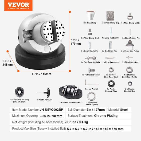 Gravörkula - VEVOR - med 69 tillbehör Gravyrinställningsverktyg - för smycketillverkning av precisionssmycken
