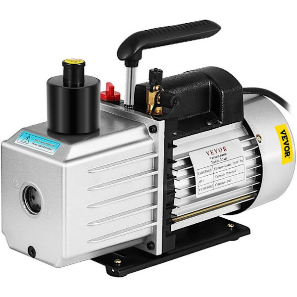 Vakuumpump-VEVOR-226 L/min-Dubbelstegs luftkonditionering Vakuumpump-745 W-hemluftkonditioneringsapparater, bilar