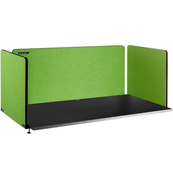 Skrivbordsavdelare - VEVOR - Akustisk kontorsavdelare Skiljeväggspanel 152 x 61 x 61 cm 3ST Grön