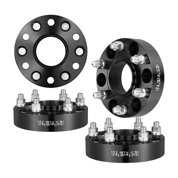 Hjulavståndshållare 4st Tjocklek 38 mm-VEVOR-bultmönster 152x140 mm-kompatibel med Chevrolet, GMC och Cadillac 1995-2023