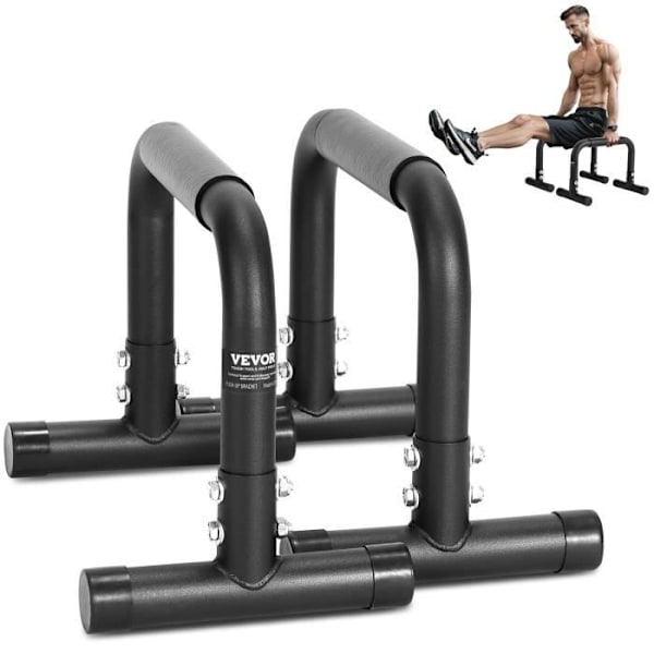 Dip Bar - VEVOR - 420 x 230 x 315 mm Dip Bar Parallell Bars Belastning 227 kg för Fitness Bodybuilding Gym Enkel montering