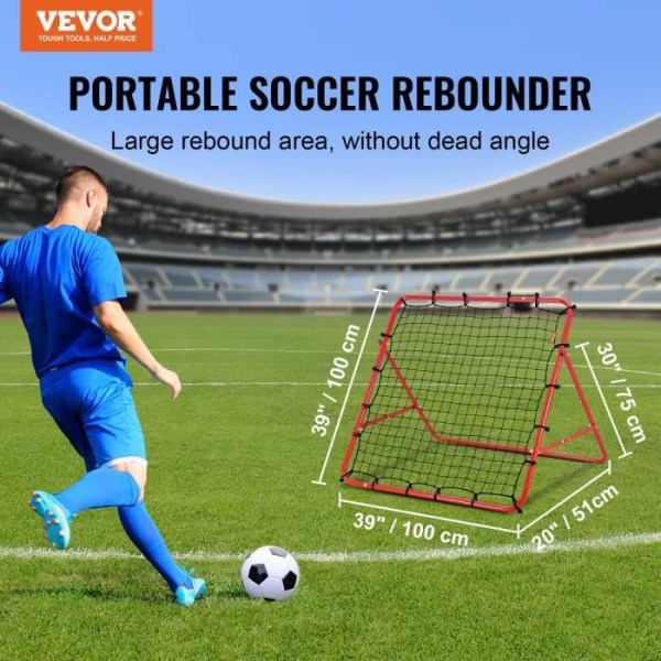 Football Rebound Net - VEVOR - Football Rebounder Rebounder för bärbar fotbollsträning 1x1m