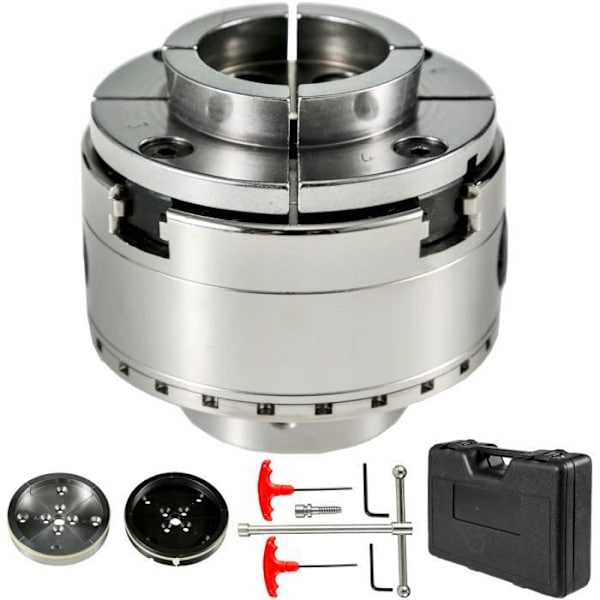 Svarvchuck - VEVOR - 100 mm - 4 käftar - Svarv av trämetall Pengar