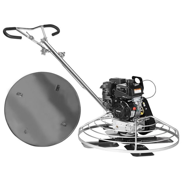 Gasglättare-VEVOR-38" Fristående modell med flytande bricka-för efterbehandling slät betong-orange