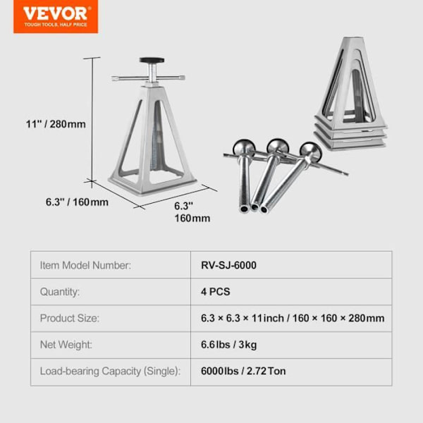 VEVOR 4st Caravan Stabilizer Jacks Husbil Stabilizer c84b Fyndiq