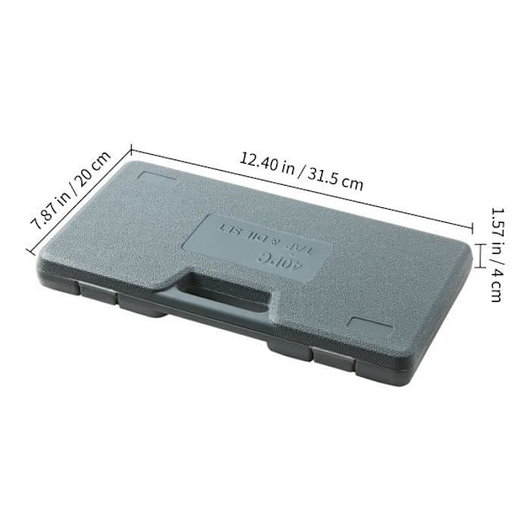 VEVOR Tap and Die Set Tappgängasats 40ST SAE NC-NF-NPT