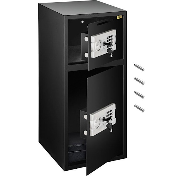 Elektroniskt digitalt säkerhetsskåp - VEVOR - 70EL kassaskåp - 2,6 kubikfot/74 L