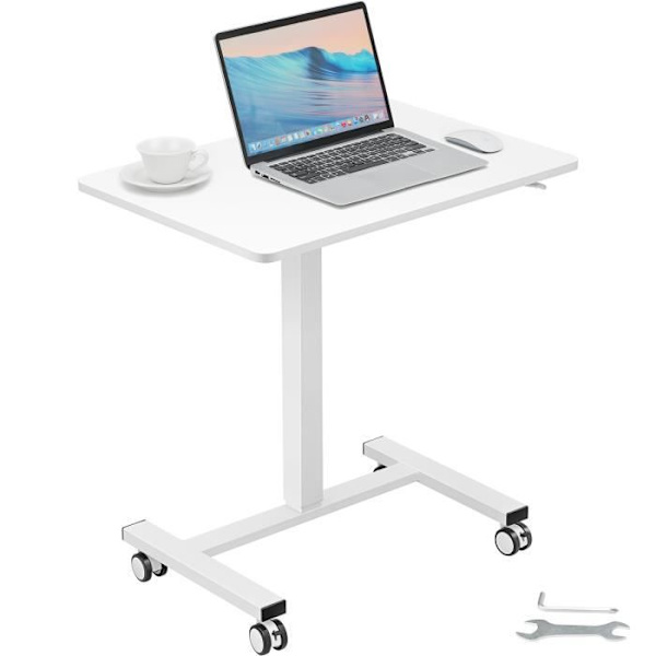 Sit Stand Skrivbord - VEVOR - Höjdjusterbart mobilt bord 713-1118 mm Gasfjäder