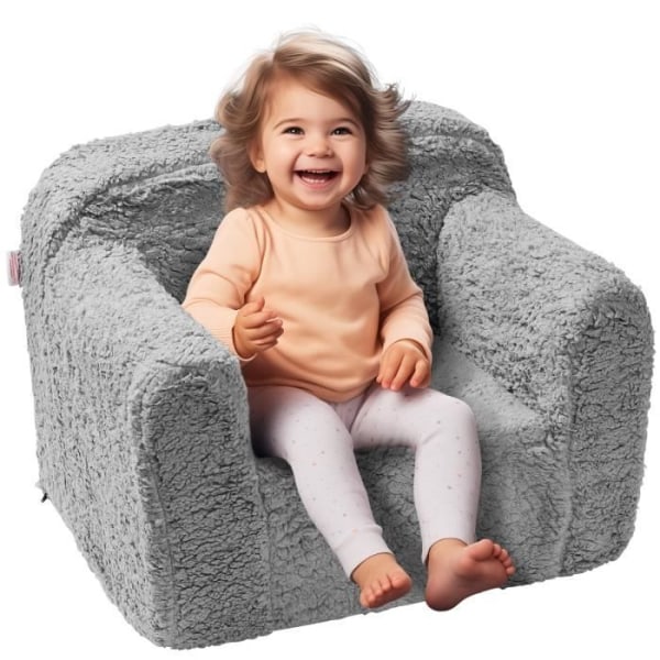 Barnfåtölj - VEVOR - Barnsoffa soffa med 25D högdensitetssvampfleecetyg