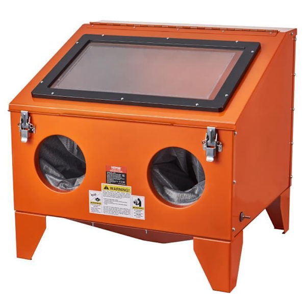Sandblästringsskåp - VEVOR - 687 x 573 x 630 mm Sandblästringsskåp 40 gal bänkskåp sandblästringspistol 4 munstycken