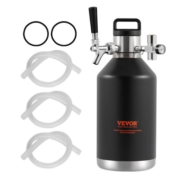 Ölkran - VEVOR - 4L Portabel ölkranInox ölfattryck 0-30PSI