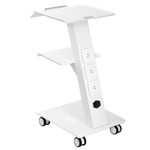 Laboratorievagn-VEVOR-510x407x742mm-Integrerat grepp 3 lager-Belastning 100 kg svängbara hjul-Laboratorium,klinik,salong