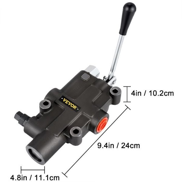 Hydraulisk kontrollventil-VEVOR- 121GPM4300-Hydraulisk spoleventil 40 L-min 4500 PSI-dubbelverkande cylindrar-traktorer