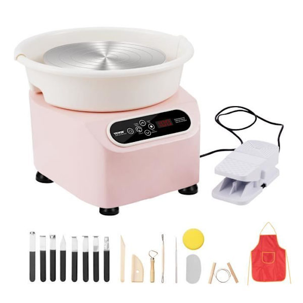 Keramikhjul-VEVOR-350 W-3kg Last-50-300rpm-Direktdrivet keramiskt hjul med formverktyg