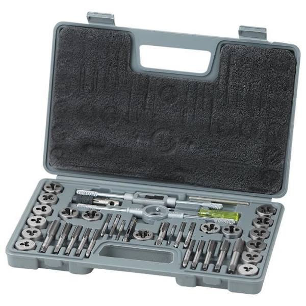 VEVOR Tap and Die Set Tappgängasats 40ST SAE NC-NF-NPT