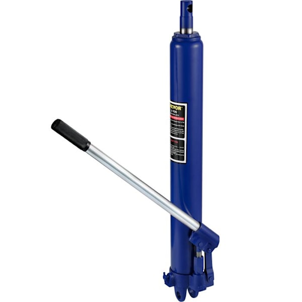 Lång hydraulcylinder för verkstadskran 8 T-VEVOR-Hydraulstång för getlyftmotor, bilunderhåll-blå
