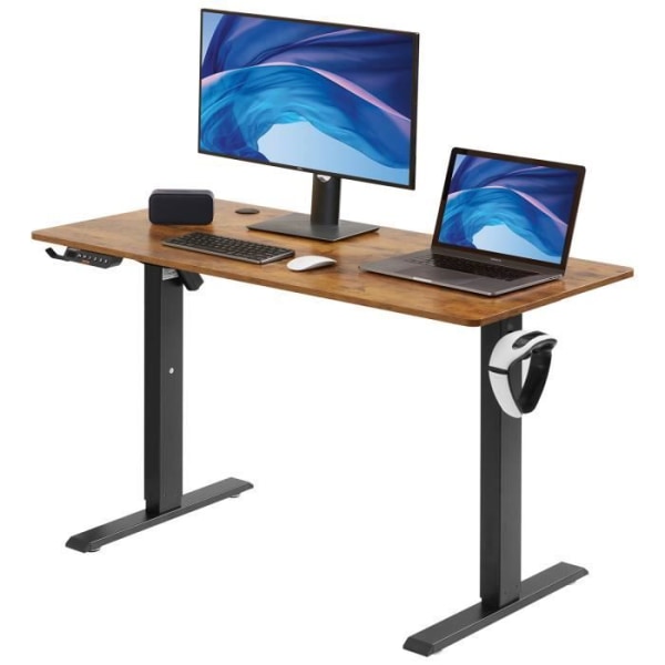 Elektriskt sitt-stående skrivbord - VEVOR - Höjdjusterbart bord 120x60x(72-110)cm