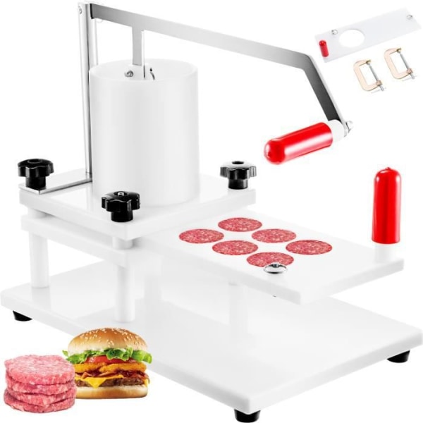 Hamburgerpress - VEVOR - 545x300x413mm - Kommersiell hamburgermaskin - 1,5 kg Kapacitet