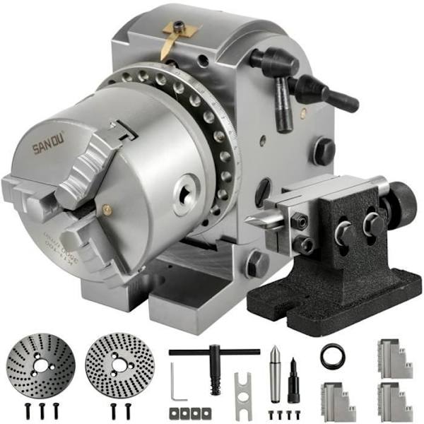 Delningshuvud - VEVOR - Delningshuvud 4"/100MM Universalhuvud kan användas för direkt och indirekt uppdelning