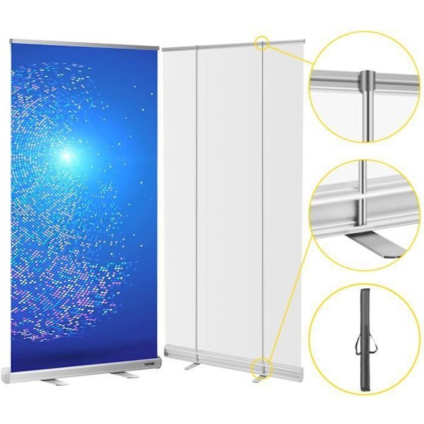 Roll-up skyddsskärm -VEVOR-121x200cm PET Roll-up skärm