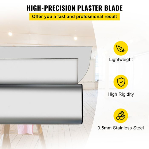 Skimming Blade-VEVOR-Smoothing Blade 25/40/60 cm Gipsspatel Blade Kit-för utjämning av gipsgips